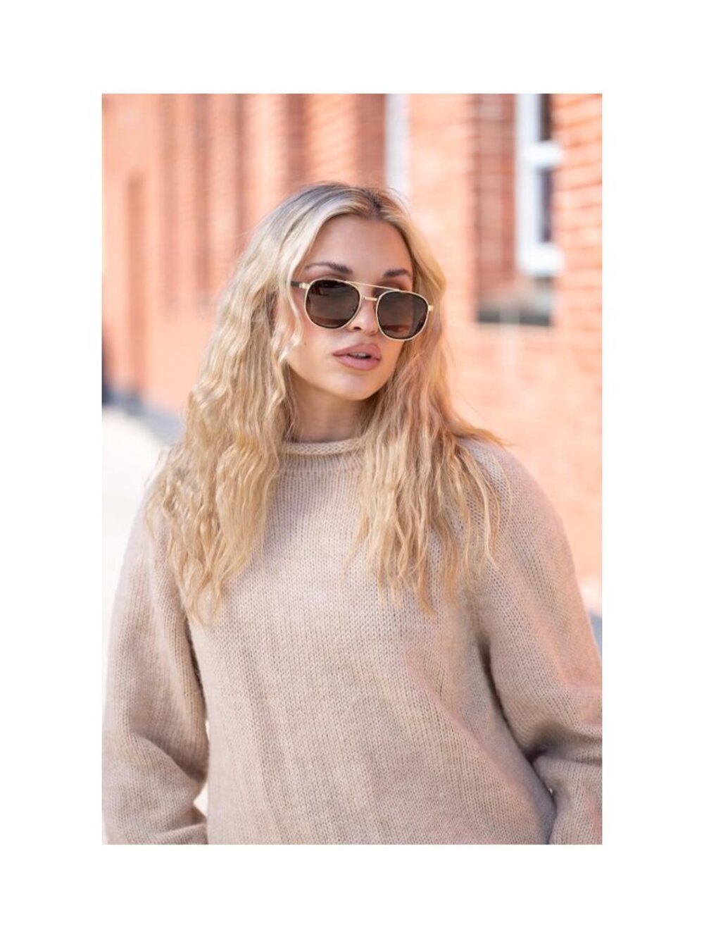 KIAURA Gehry Mocha Titanium Round Polarized Sunglasses Brown UV400 NWT - Picture 5 of 14